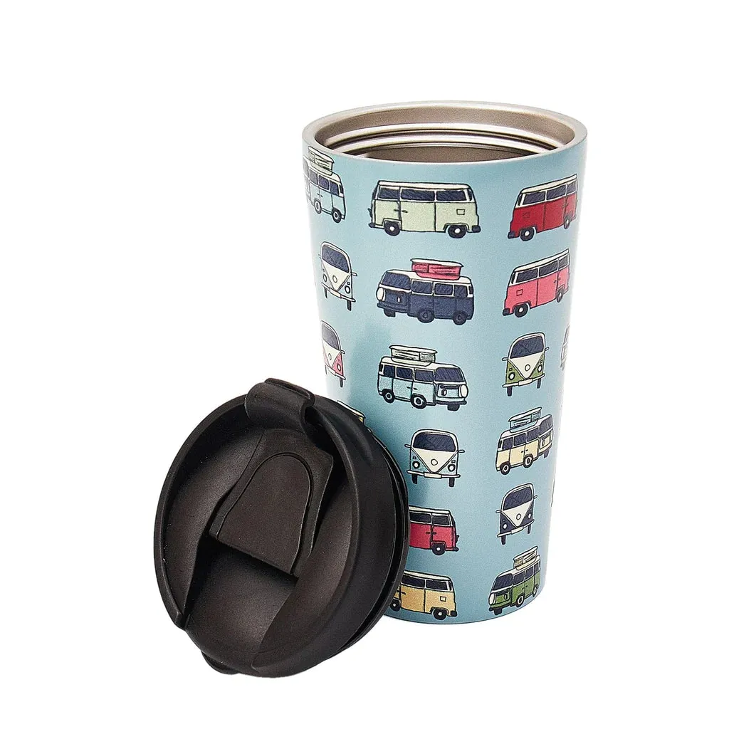 Eco Chic Blue Campervan Thermal Cup