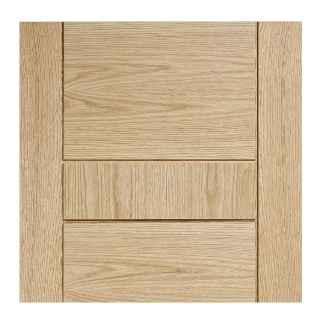 Edmonton Oak Flush Fire Internal Door Pair - 1/2 Hour Fire Rated - Prefinished