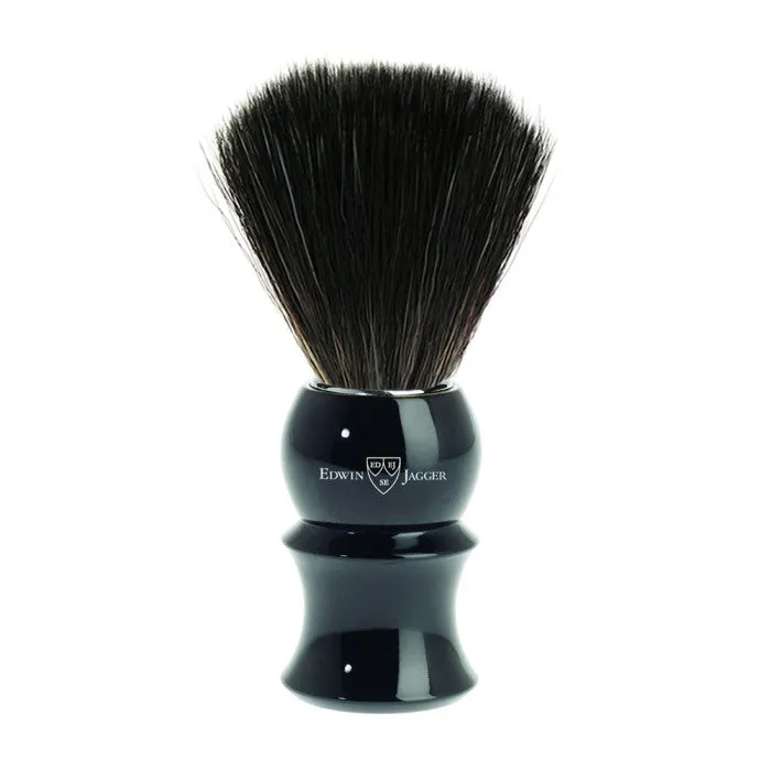 Edwin Jagger - Imitation Ebony 21mm Shaving Brush (Black Synthetic) - 21P16