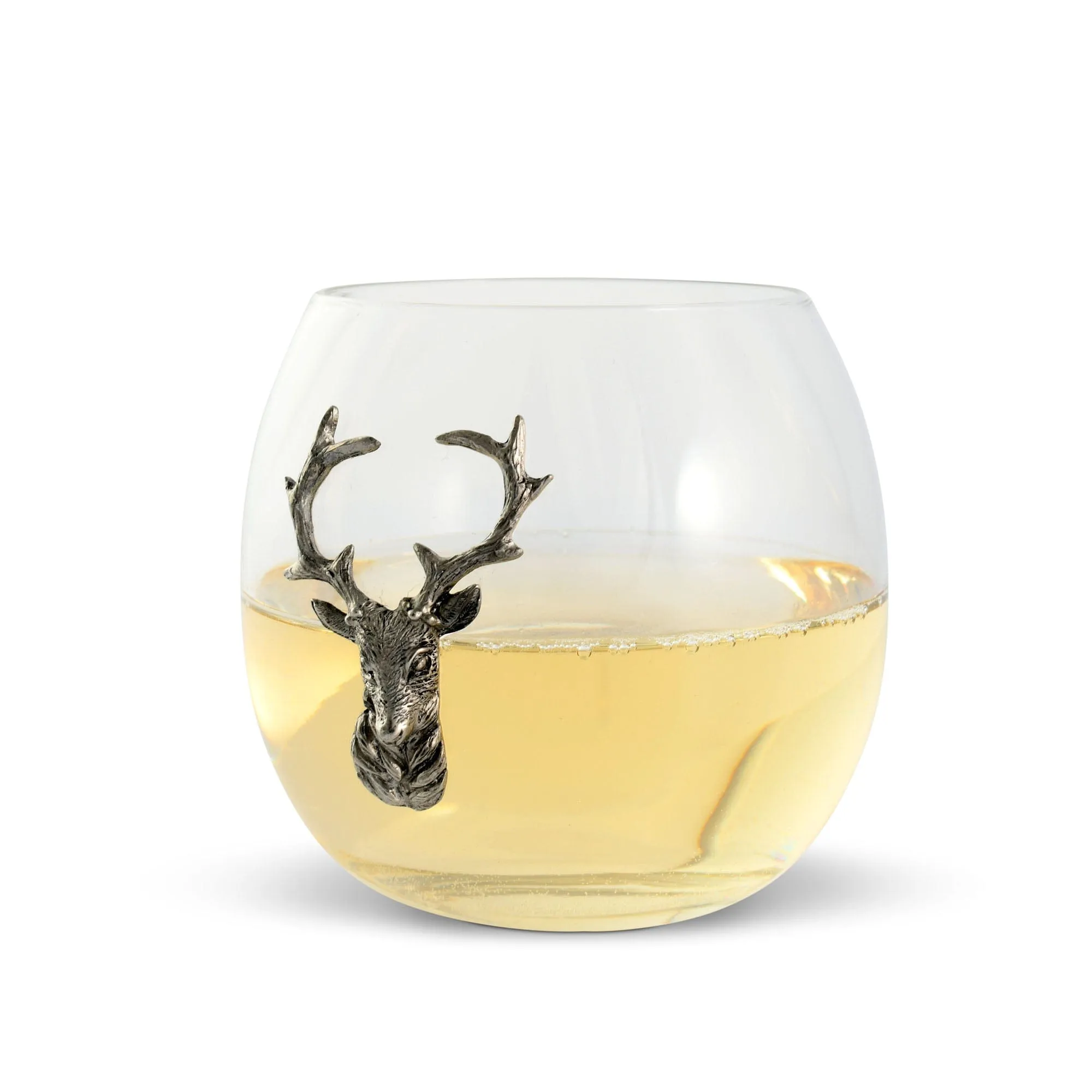 Elk / Deer Stemless Wine Glass