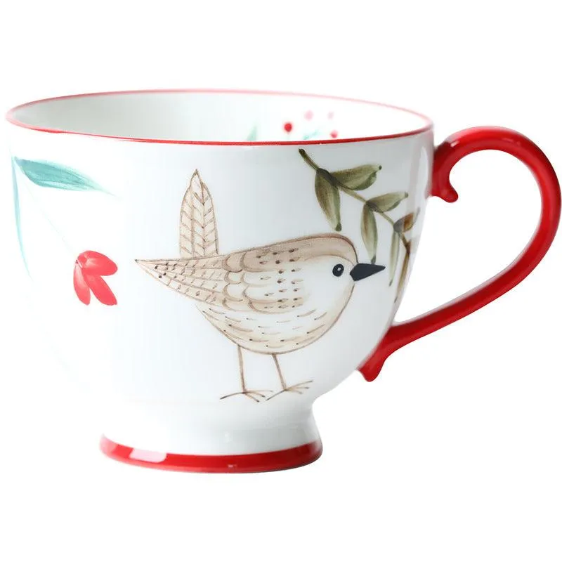 Enchanted Forest Animal Ceramic Mug: A Blend of Retro & Whimsy