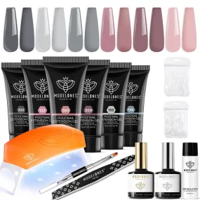 Etiquette First - 6 Colors Poly Nail Gel Kit