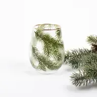 evergreen stemless wine glass