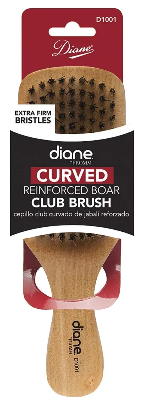 Extra Firm Boar Reinforced Curved Club Brush by Diane