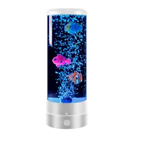 Fantasy Fish LED Remote Controlled Lava Lamp USB Plugged-in