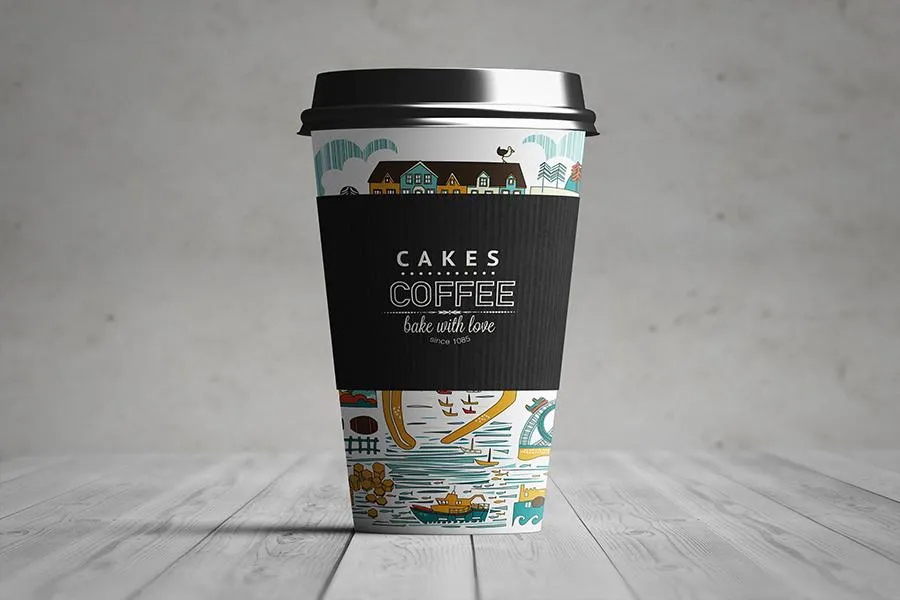 Free Paper Coffee Cup Mockup