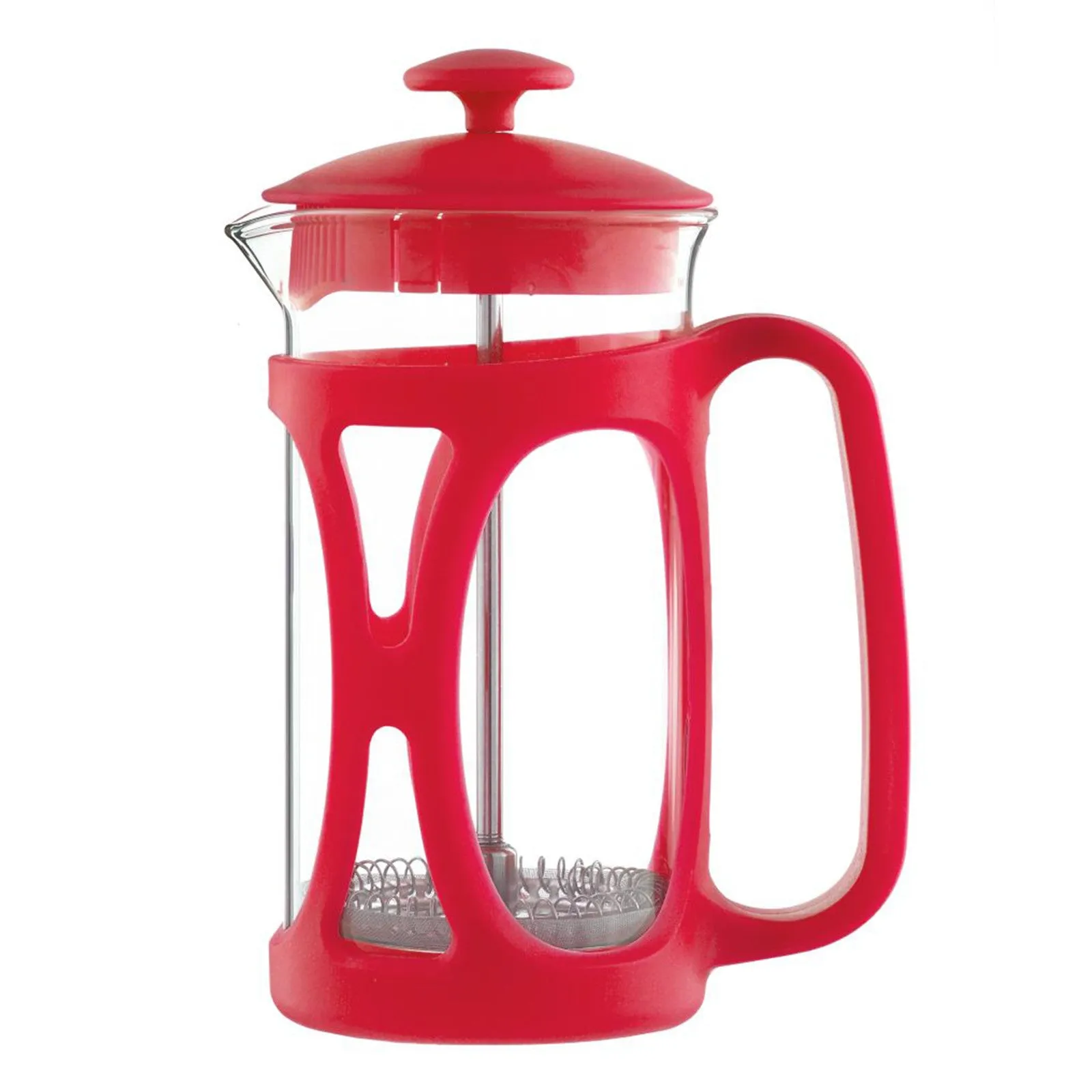 French Press: GROSCHE Basel - Red, available in 2 sizes