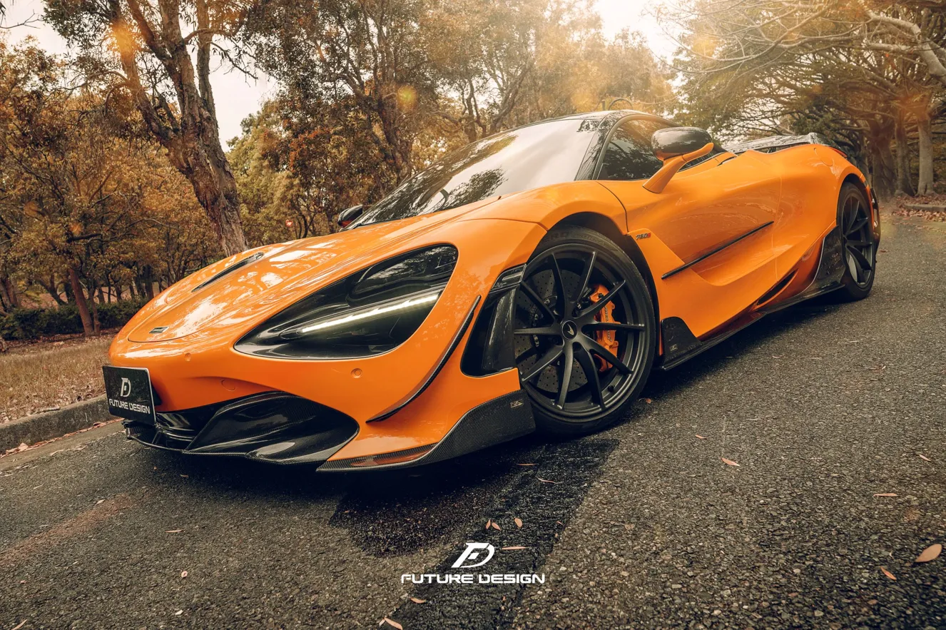 Future Design Carbon Fiber Side Door Blades for McLaren 720S