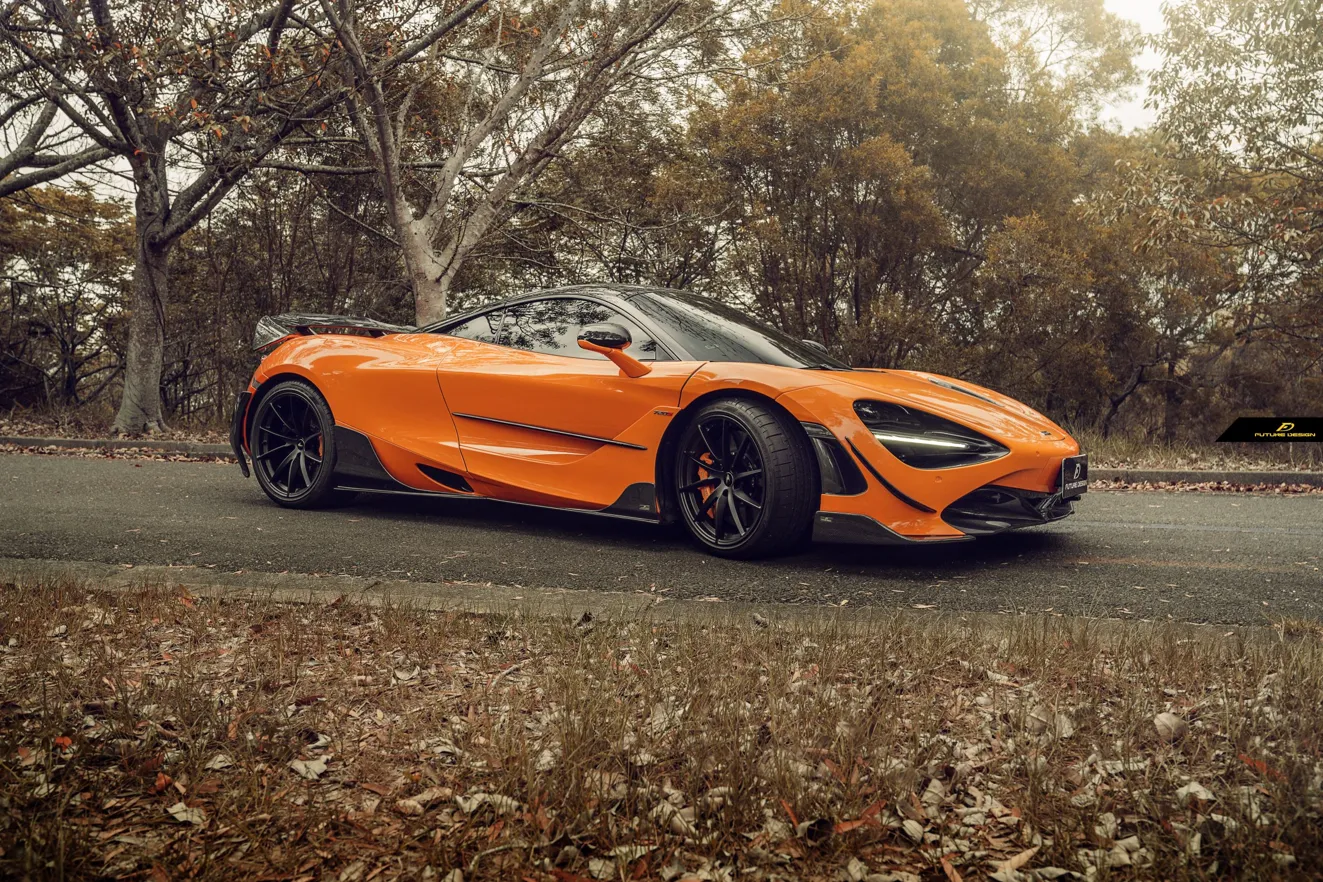 Future Design Carbon Fiber Side Door Blades for McLaren 720S