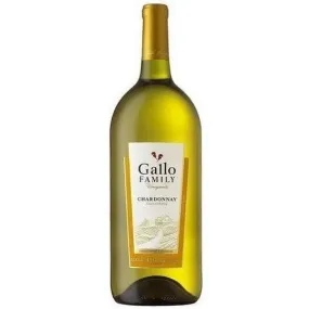 Gallo Family Vineyards Chardonnay White Wine 1.5 Liter Glass Bottle