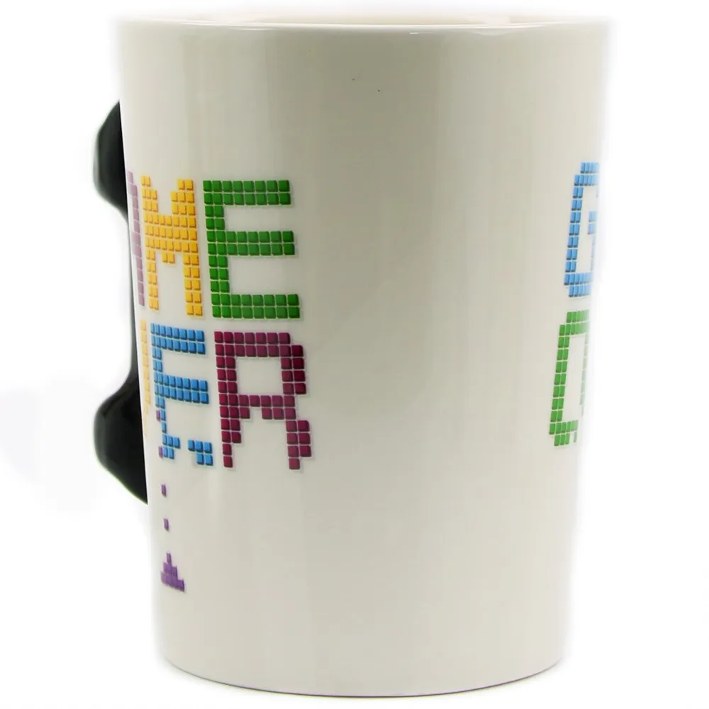 Game Over Coffee Mug 3D Game Controller Handle Office Coffee Ceramic Cup Mug Nerd Mug Gameboy Gamer Gift