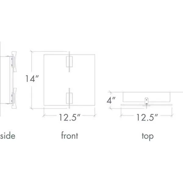 Genesis 16365 Indoor/Outdoor Wall Sconce By Ultralights Lighting