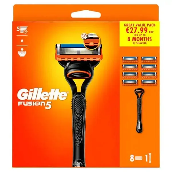 Gillette Fusion 5 Great Value Pack 8 Months Shaving