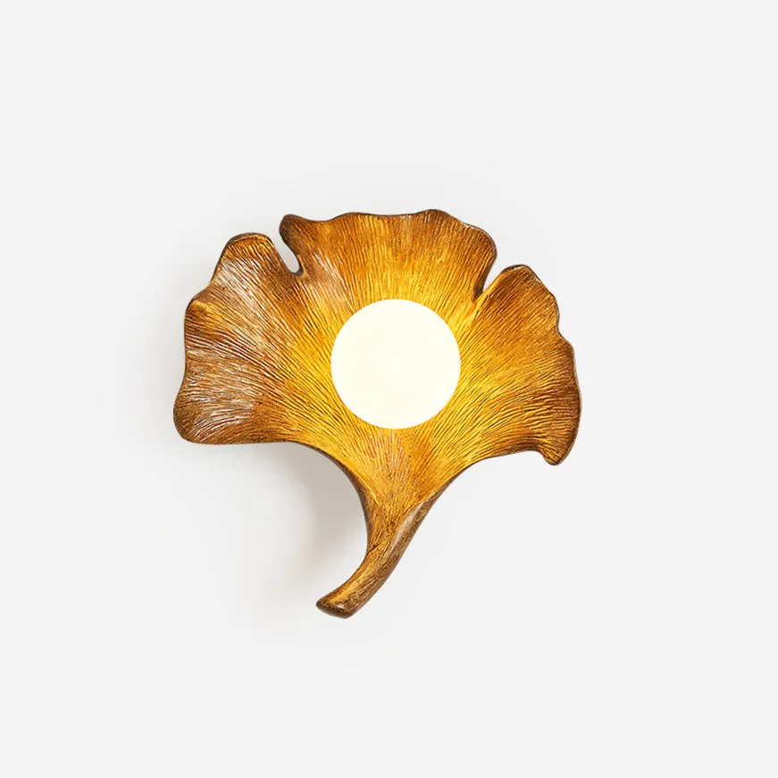 Ginkgo Leaf Wall Lamp 9.8″