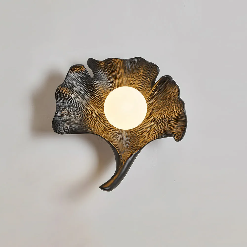 Ginkgo Leaf Wall Lamp 9.8″