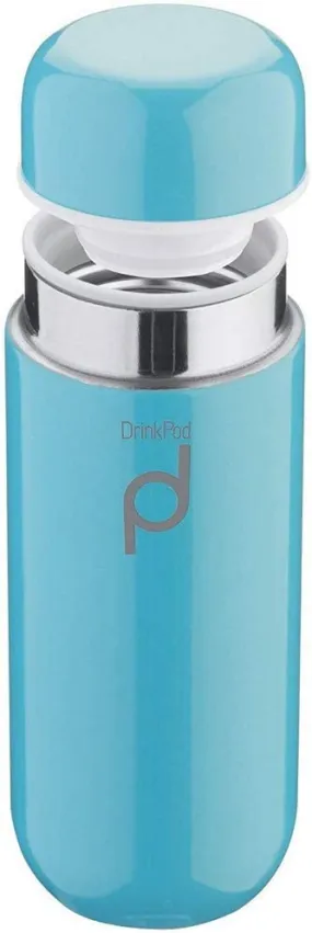 Grunwerg 200ml Drinkpod Stainless Steel Vacuum Flask Blue