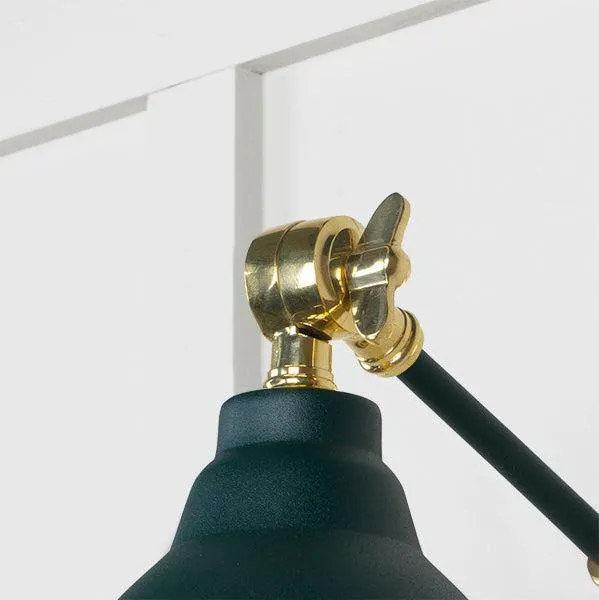 Hammered Brass Brindley Wall Light in Dingle | From The Anvil