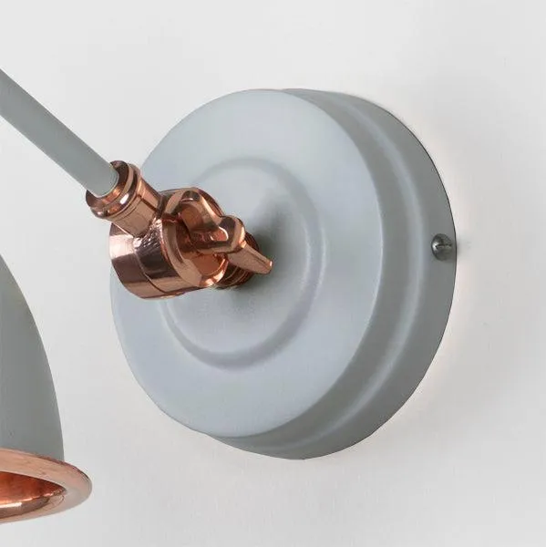 Hammered Copper Brindley Wall Light in Birch | From The Anvil