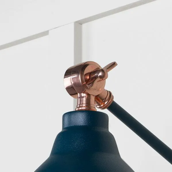 Hammered Copper Brindley Wall Light in Dusk | From The Anvil