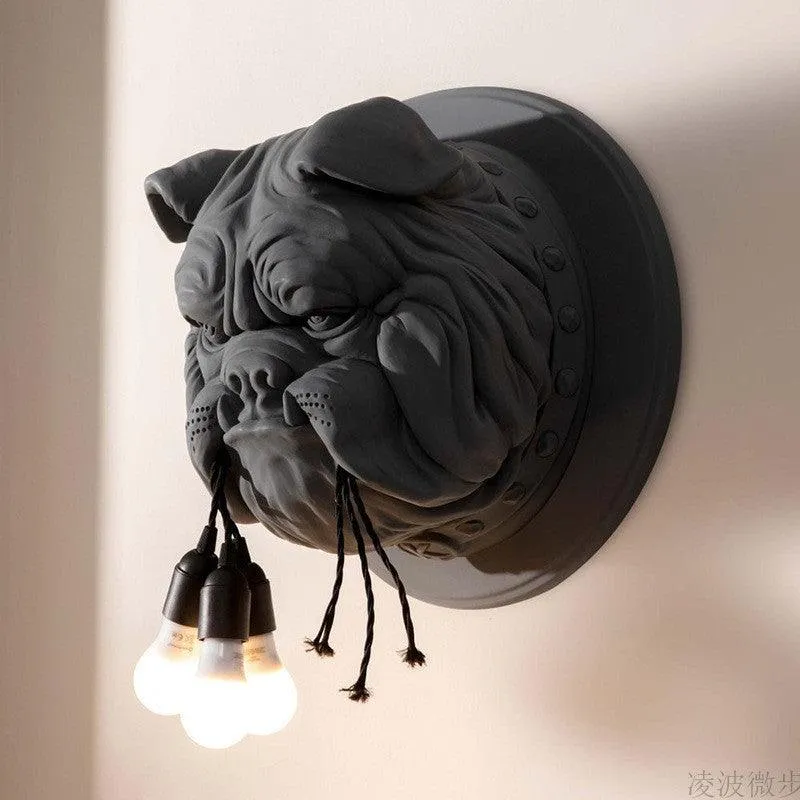 Hash Dog Wall Sculpture Light