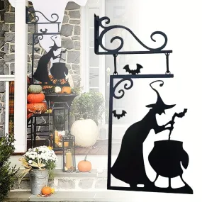 Haunted Home Decor Set Witch Pendant Sign Statue Ghosts