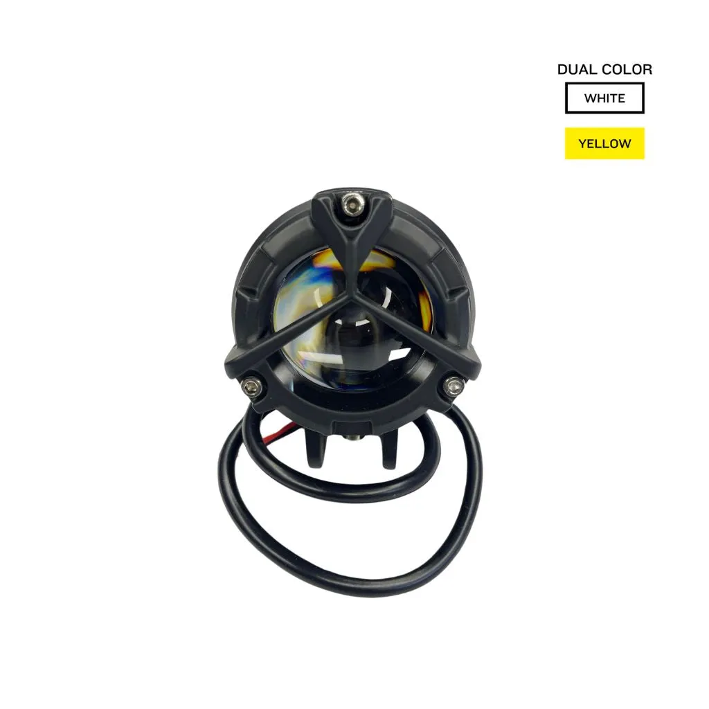 HJG HELICOPTER DUAL FOG LAMP (WHITE/YELLOW)