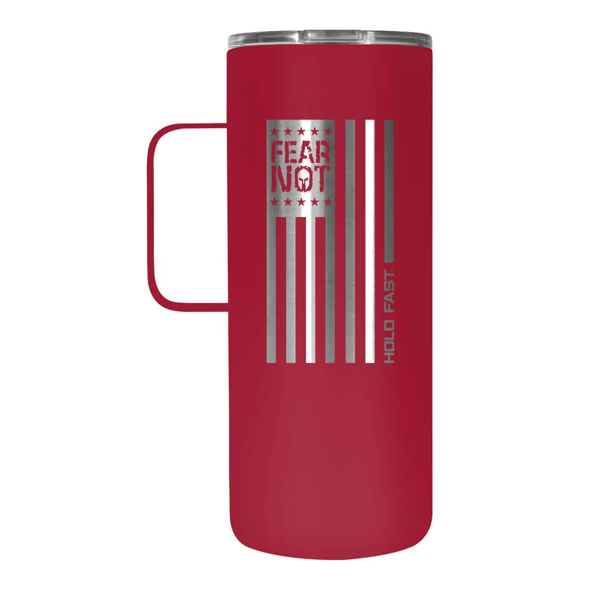 HOLD FAST Fear Not Flag 22 oz Stainless Steel Tumbler With Handle