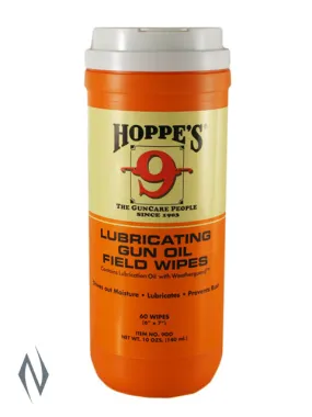 Hoppes Lubricating Gun Oil Field Wipes