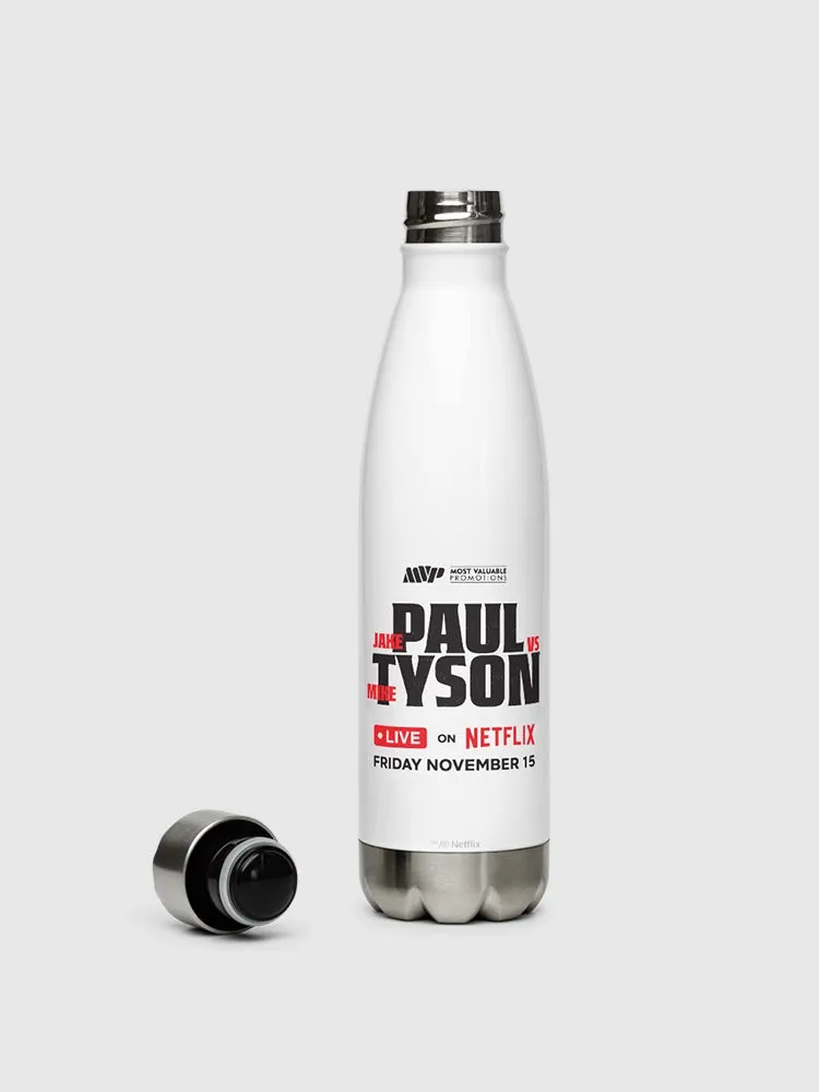 Jake Paul vs. Mike Tyson Team Paul Stainless Steel Water Bottle