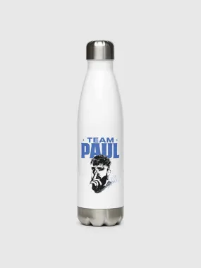 Jake Paul vs. Mike Tyson Team Paul Stainless Steel Water Bottle