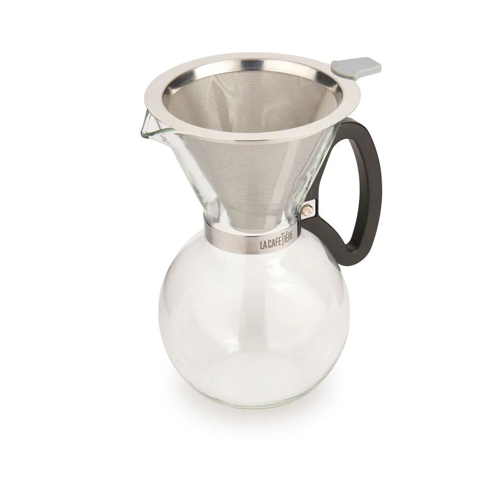 La Cafetiere 12cm Pour Over Stainless Steel Coffee Dripper (Silver)