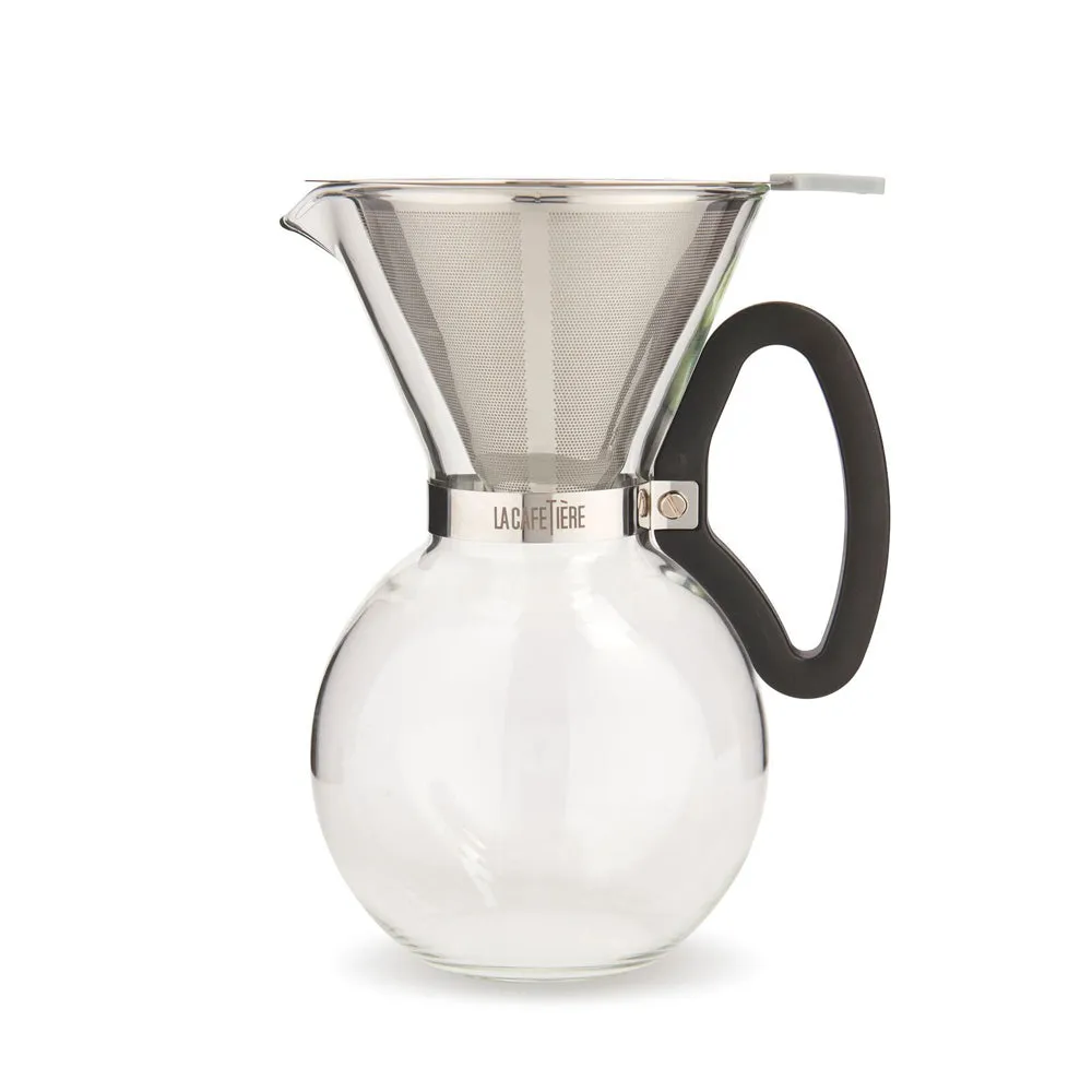 La Cafetiere 12cm Pour Over Stainless Steel Coffee Dripper (Silver)