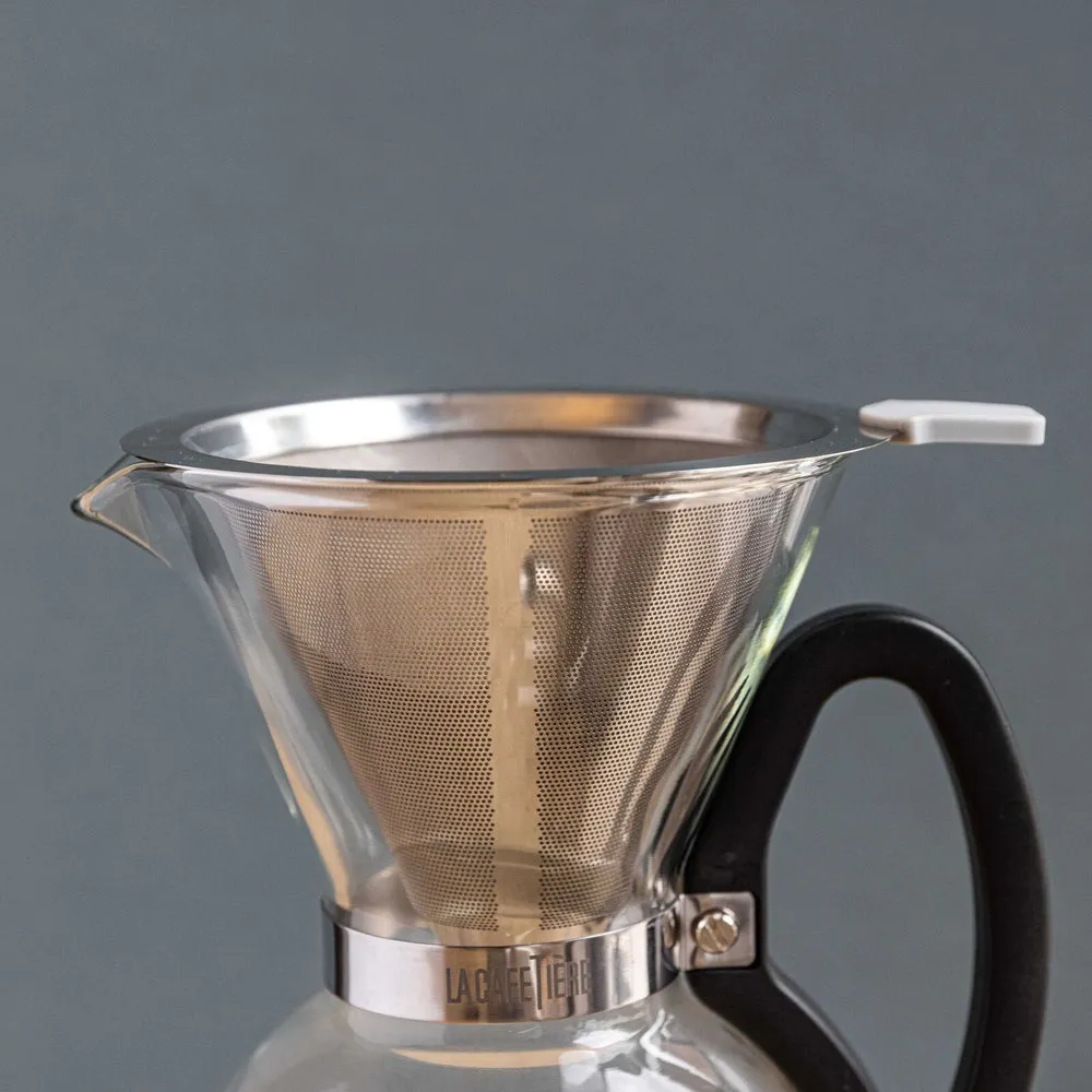 La Cafetiere 12cm Pour Over Stainless Steel Coffee Dripper (Silver)