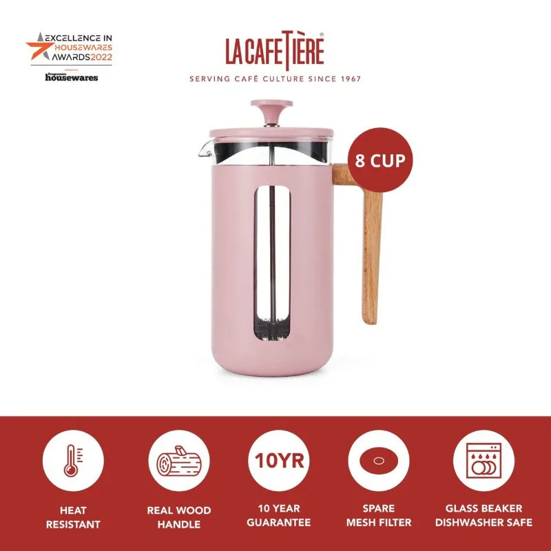 La Cafetiere Pisa Cafetiere 8 Cup Pink