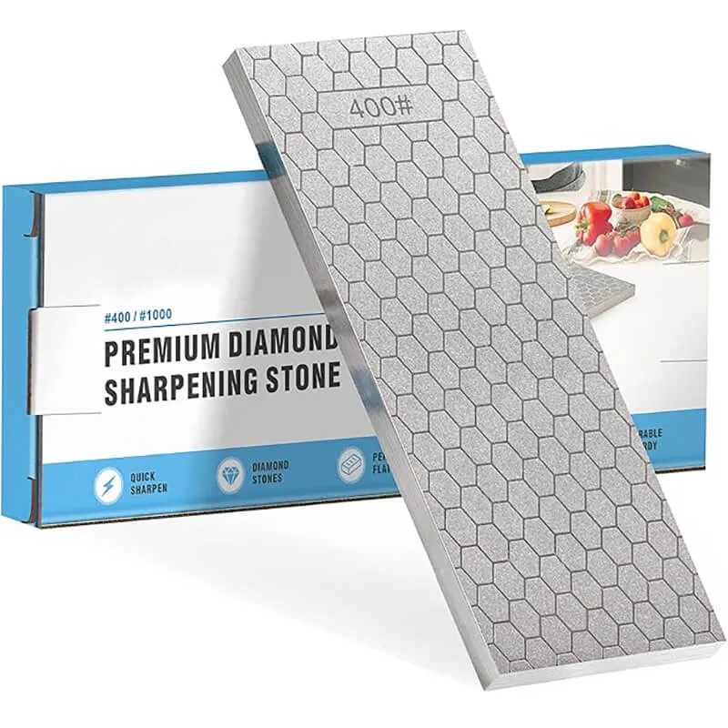 Levoite Premium Diamond Sharpening Stone - Double-sided - 8" / 200mm