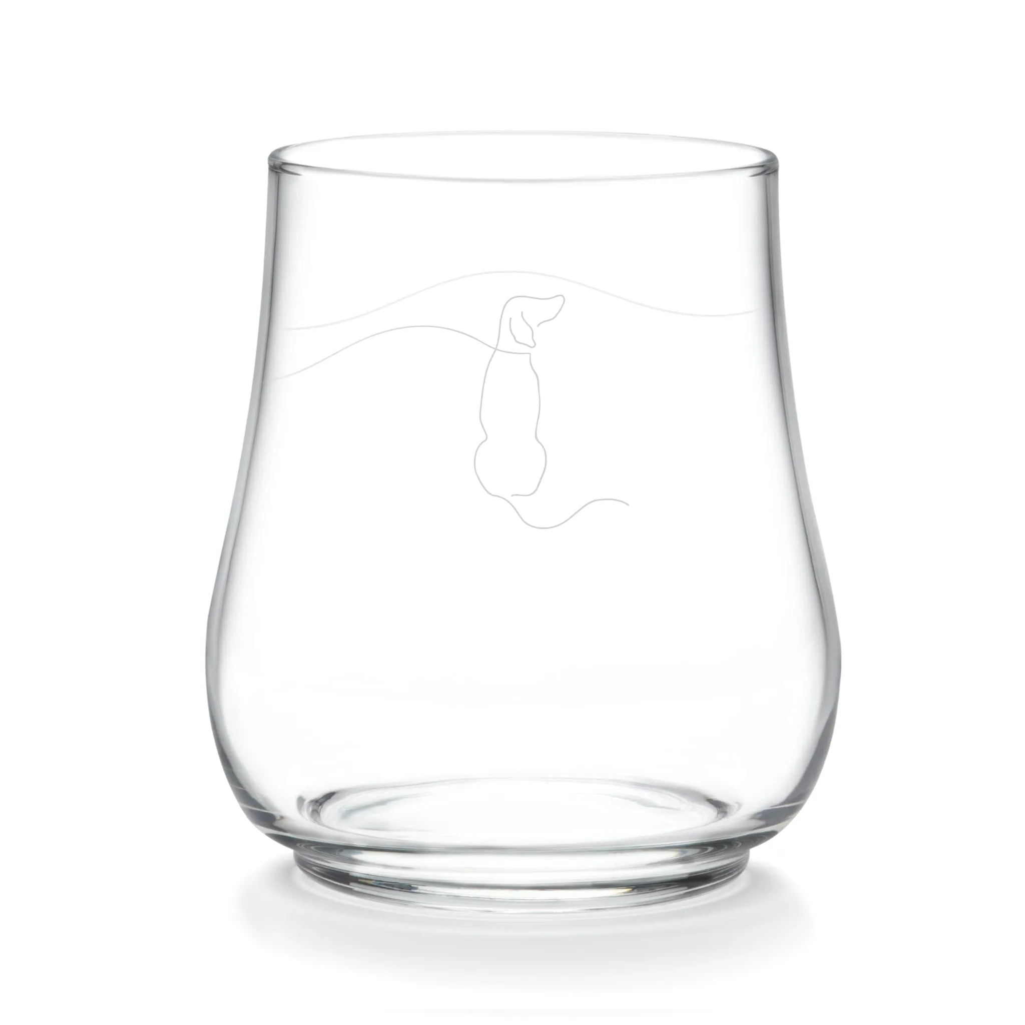 Libbey Modern Pets Woof All Purpose Glasses, 17 ounce, Set of 4