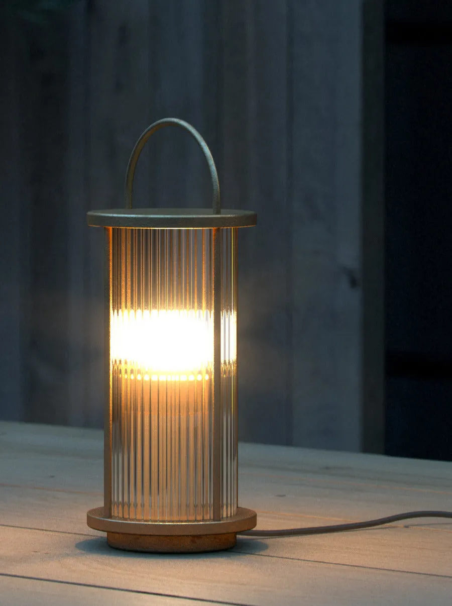 Linton Natural Brass Outdoor Table Lamp