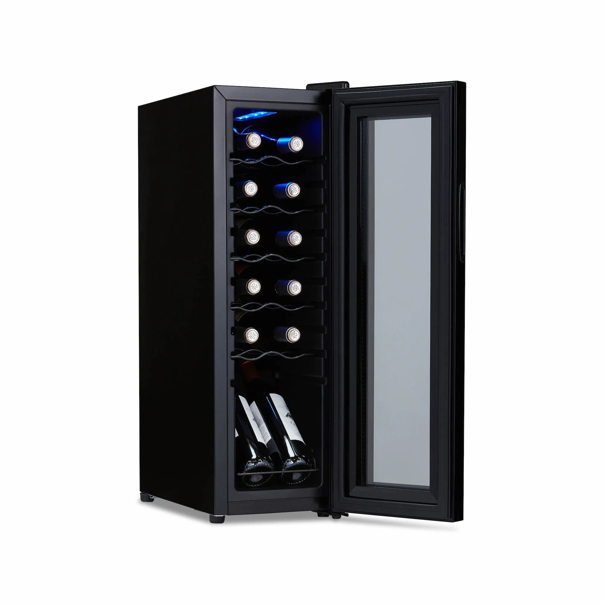 Luma® 12-Bottle 9.9" Black Freestanding Wine Fridge