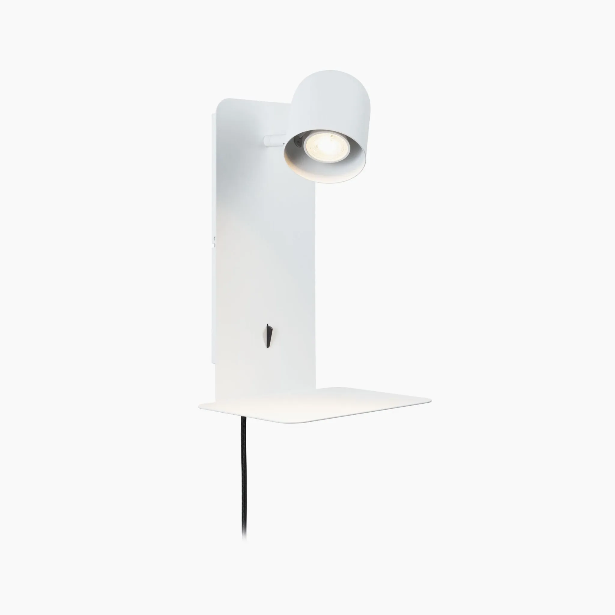 Malena 5W Wall Light with USB Charging Port in White Matt