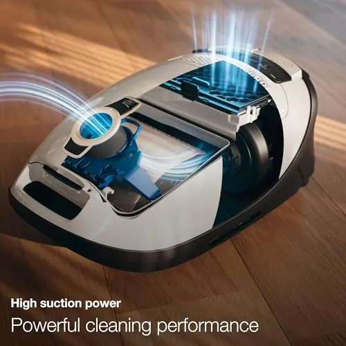 Miele Classic C1 Turbo Team Bagged Canister Vacuum, Tech Blue - Portable, Household