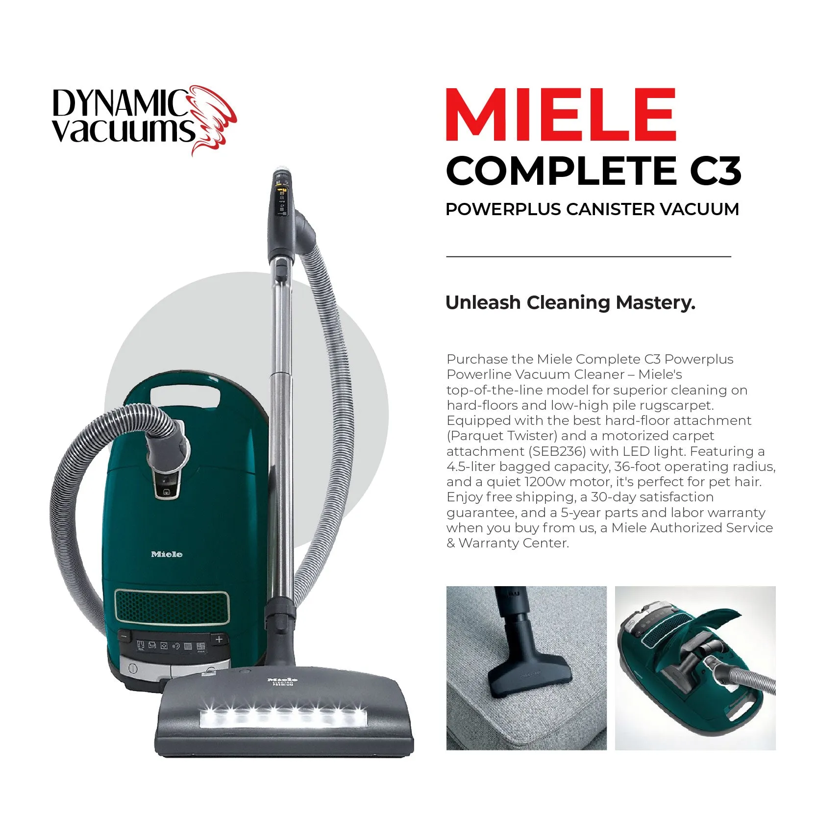 Miele Complete C3 PowerPlus Canister Vacuum