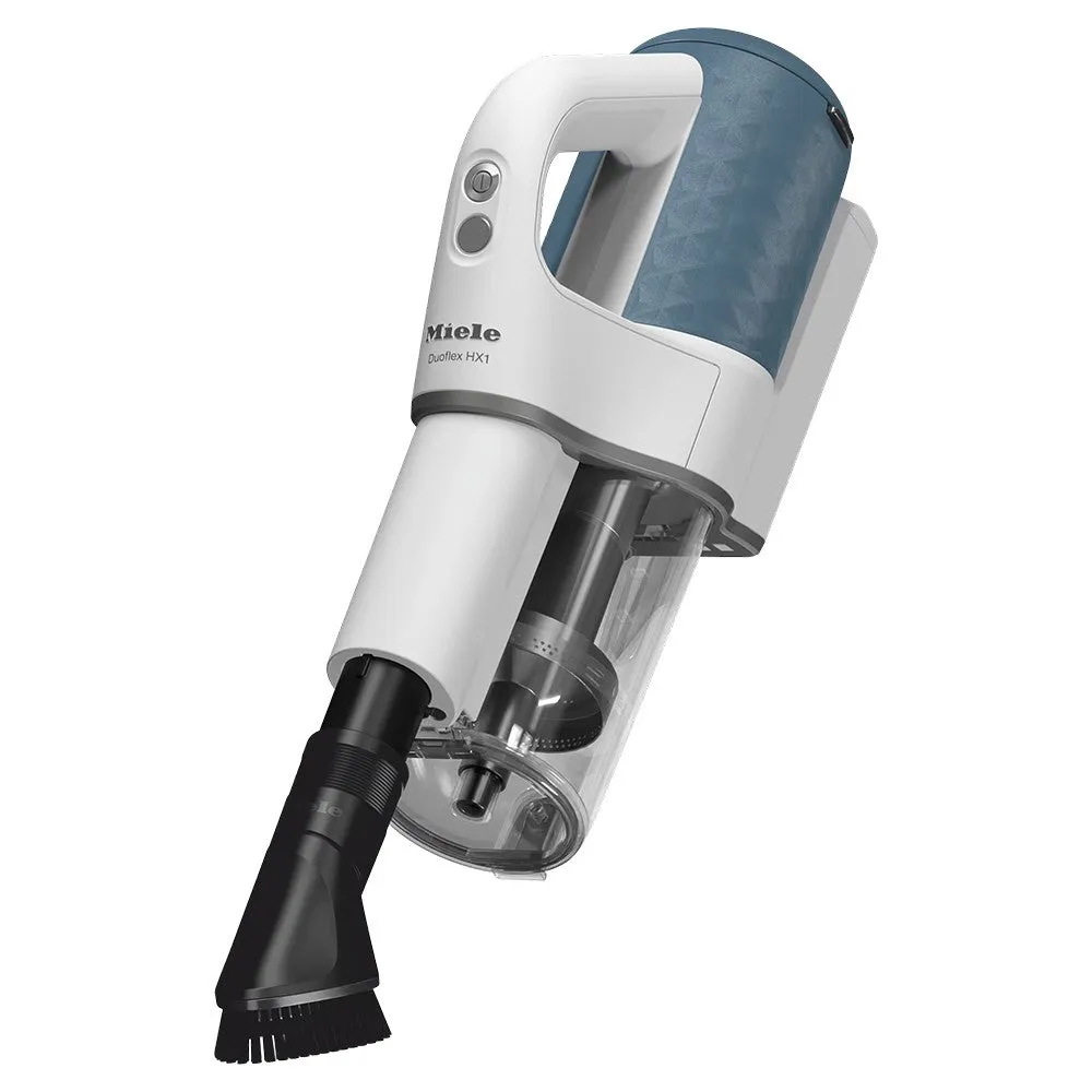 Miele Duoflex HX1 Cordless Stick Vacuum Cleaner - White & Nordic Blue | DUOFLEXHX1