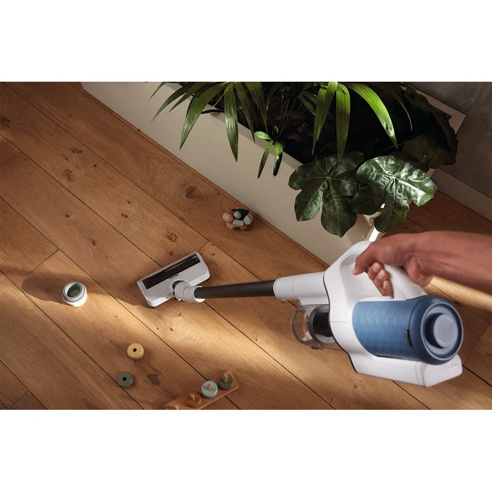 Miele Duoflex HX1 Cordless Stick Vacuum Cleaner - White & Nordic Blue | DUOFLEXHX1