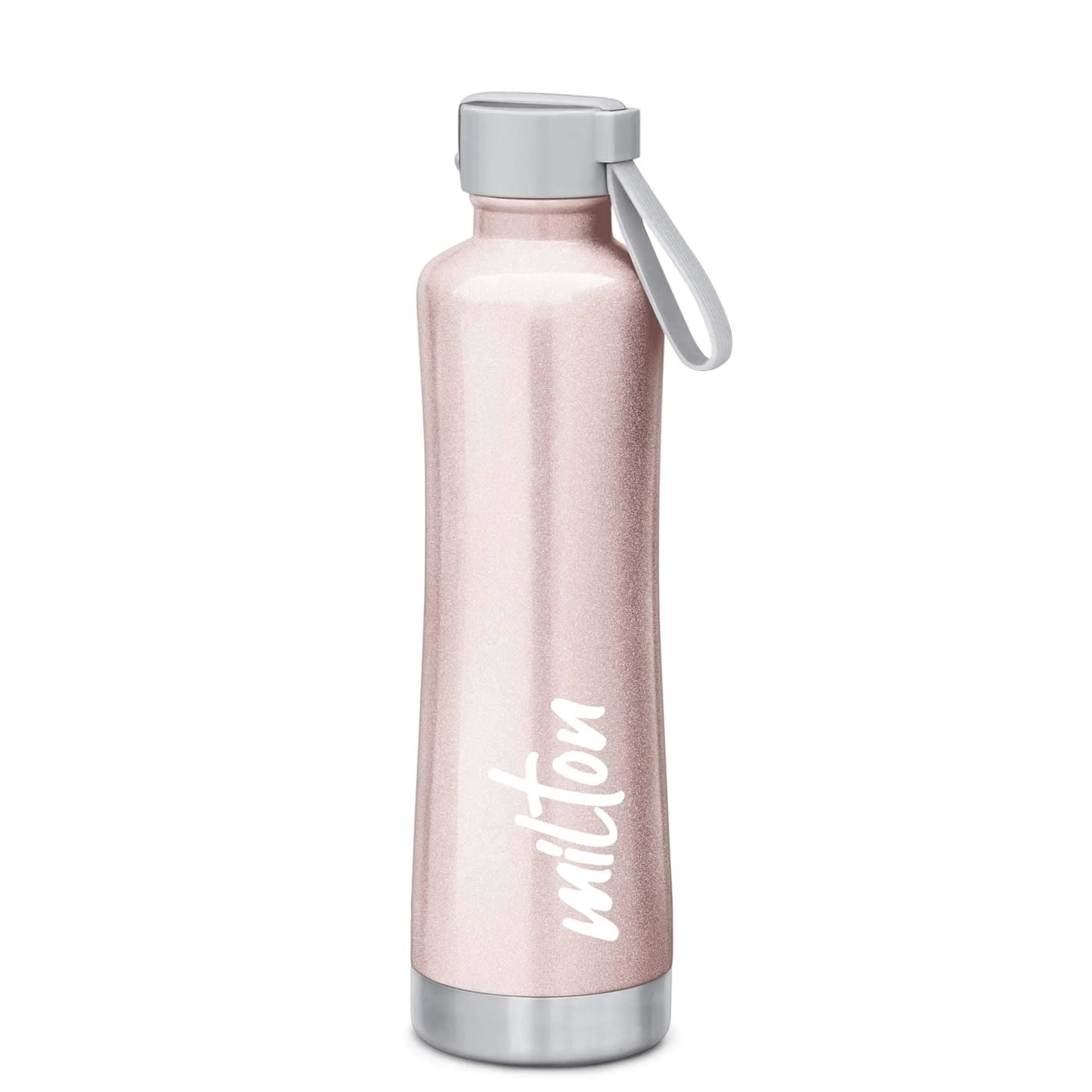 Milton New Tiara 600 Thermosteel 24 Hours Hot & Cold Water Bottle, 490 ml, Rose Gold