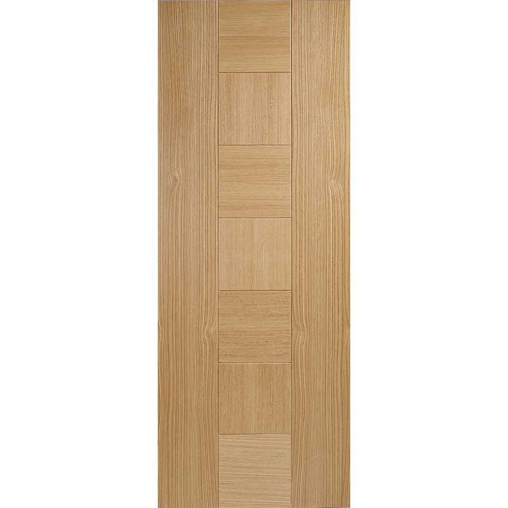 Minimalist Wardrobe Door & Frame Kit - Three Catalonia Flush Oak Doors - Prefinished