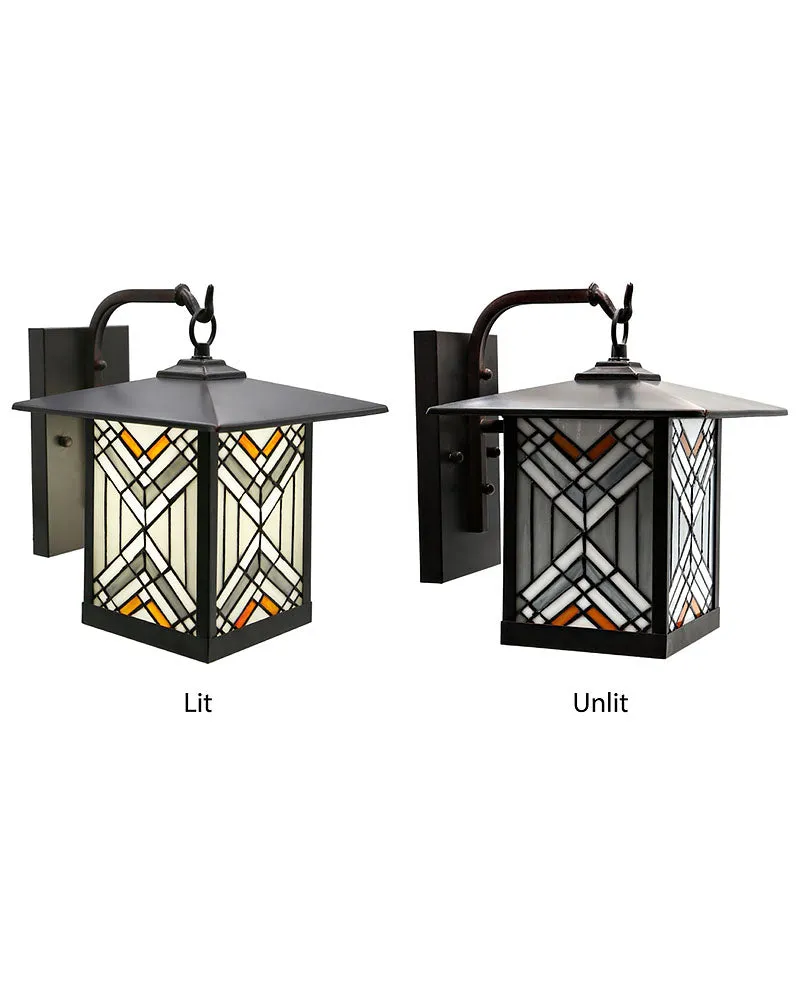 Mission Craftsman Stained Glass Wall Sconce - 96