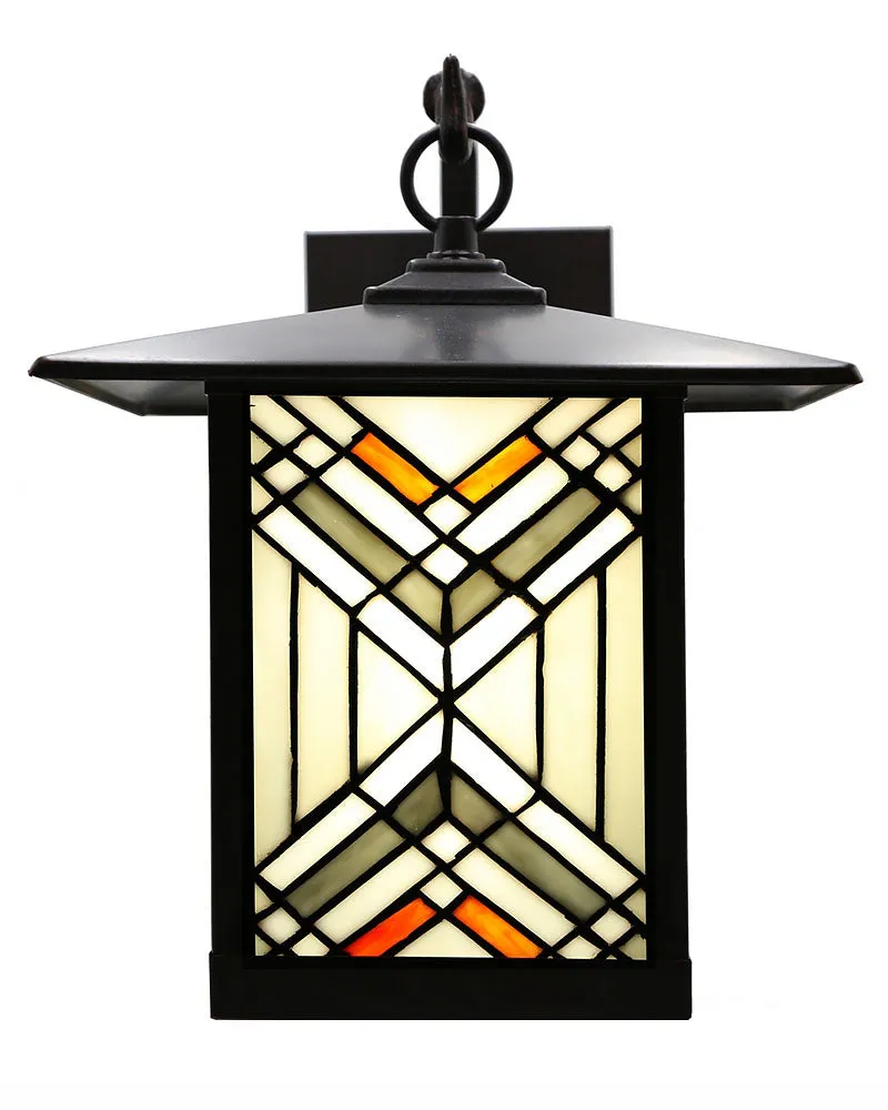 Mission Craftsman Stained Glass Wall Sconce - 96