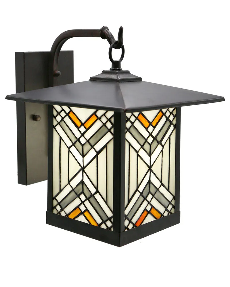 Mission Craftsman Stained Glass Wall Sconce - 96