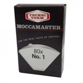 Moccamaster Filter size #1 for Cup-One, 80 pcs