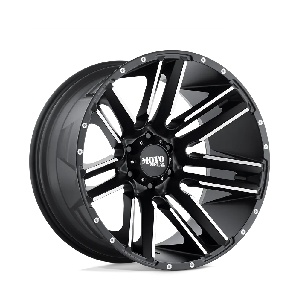 Moto Metal MO978 Razor 20X12 5X139.7 -44 mm Satin Black Machined